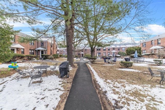 view of street featuring a residential view