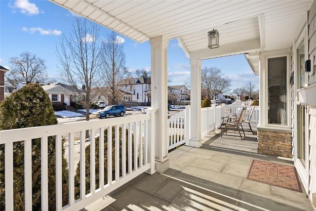 balcony with a porch