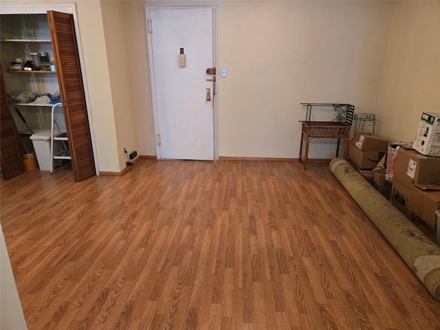 living room with light wood-type flooring