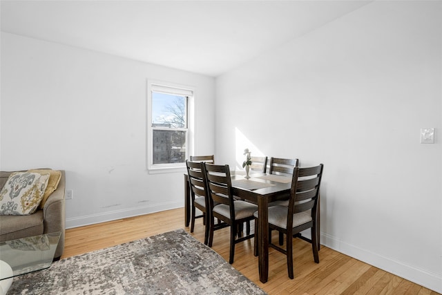 dining area featuring hardwood / wood-style floors