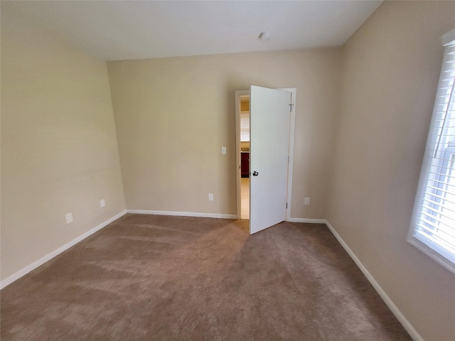 view of carpeted empty room