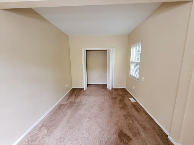 interior space featuring carpet flooring