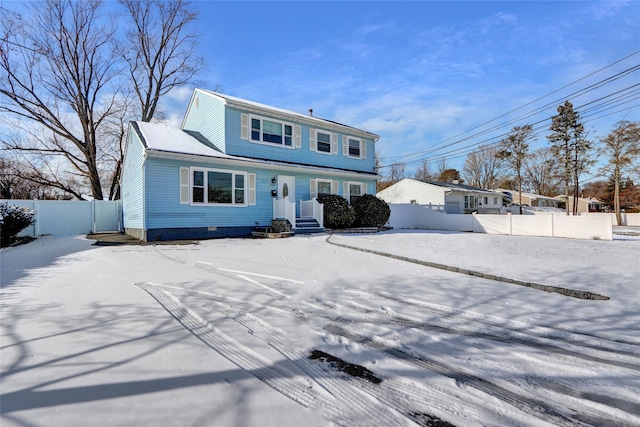 view of front of property