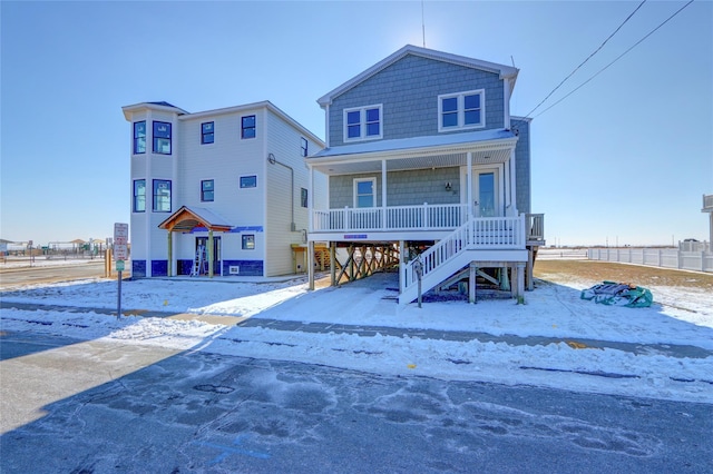 view of front of house with a porch