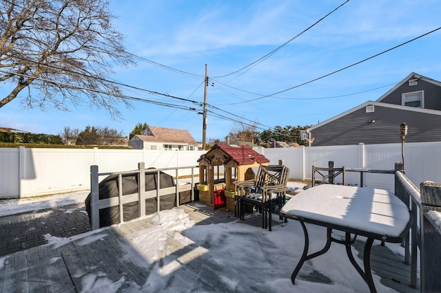 view of patio / terrace with a playground