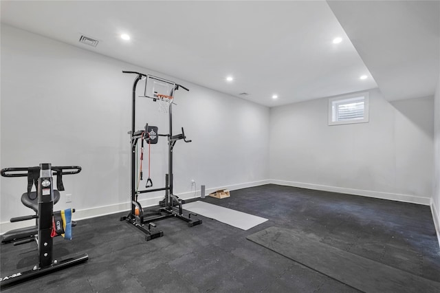 view of exercise room