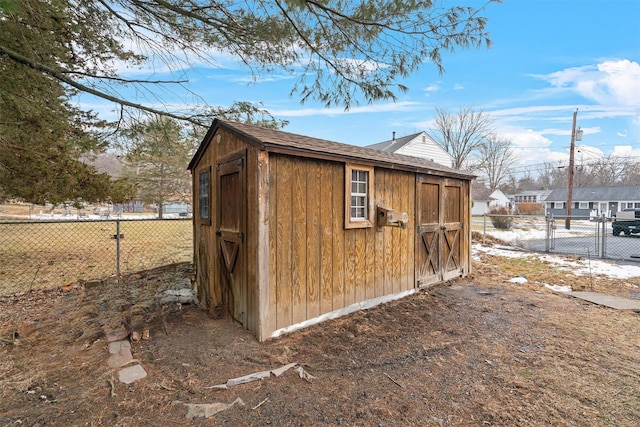 view of outbuilding