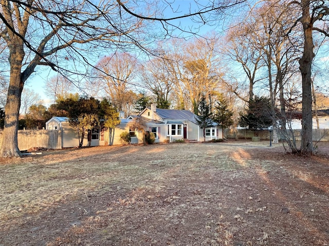 view of front of home