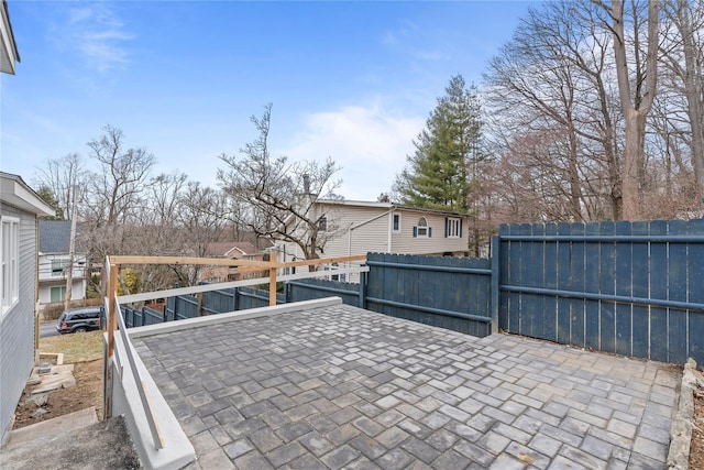 view of patio / terrace with fence