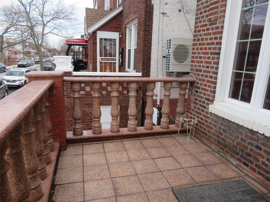 balcony with ac unit