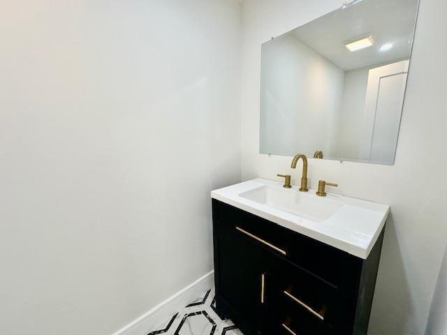 bathroom with vanity