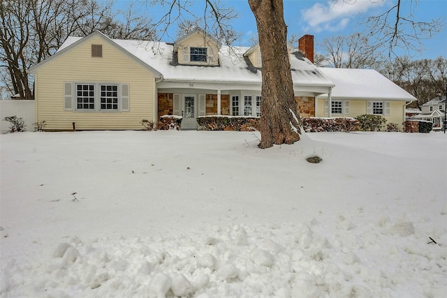 view of front of property