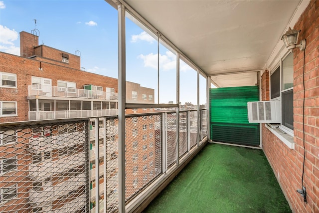 unfurnished sunroom with plenty of natural light