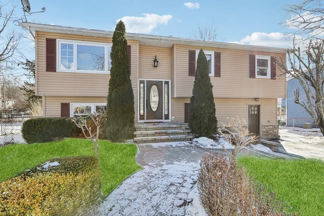 view of split foyer home