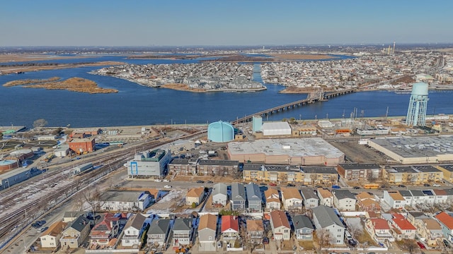 20 E Pine St, Long Beach, NY 11561 - aerial overview of property's location with a large body of water and a notable bridge