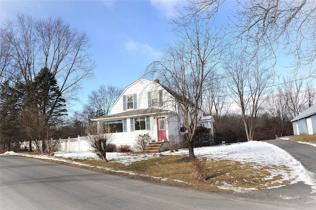 view of front of home