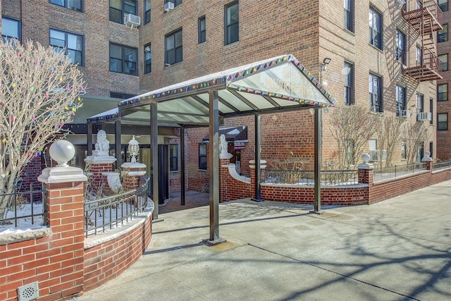 view of patio with cooling unit