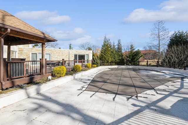 view of pool with a patio