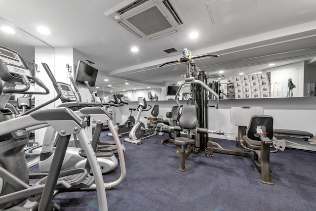 view of exercise room