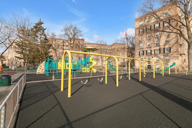 view of jungle gym