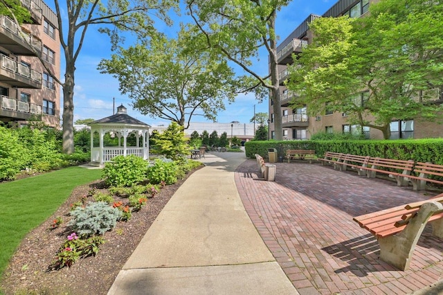 view of home's community featuring a gazebo