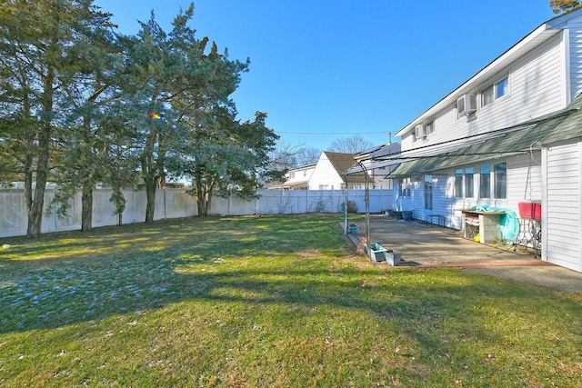 view of yard with a patio