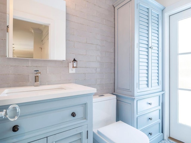 155 Pinewood Rd, Cutchogue, NY 11935 - bathroom with vanity and toilet