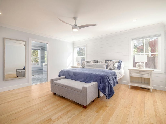 155 Pinewood Rd, Cutchogue, NY 11935 - bedroom featuring multiple windows and light wood finished floors