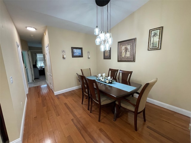 dining room featuring hardwood / wood-style flooring