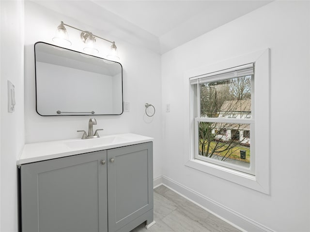 bathroom with vanity