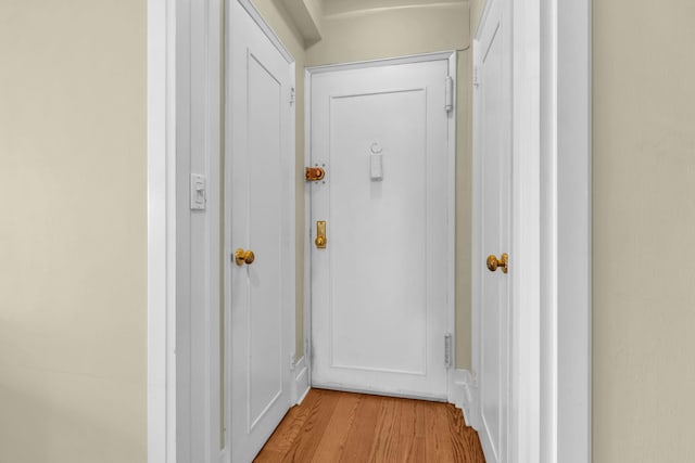 interior space with light wood-type flooring