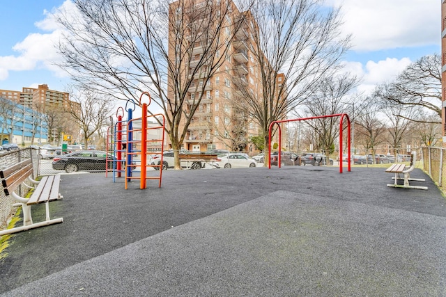 view of jungle gym