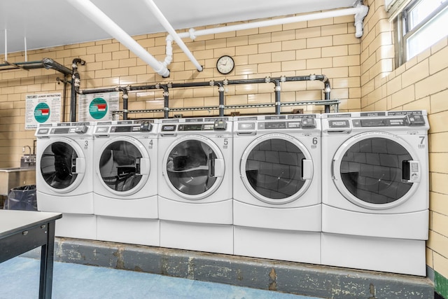 laundry area with washer and dryer