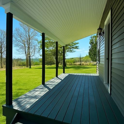 291 Clements Rd, Liberty, NY 12754 - wooden deck with a yard