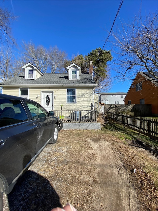 view of front of home