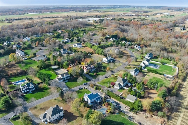 bird's eye view featuring a residential view