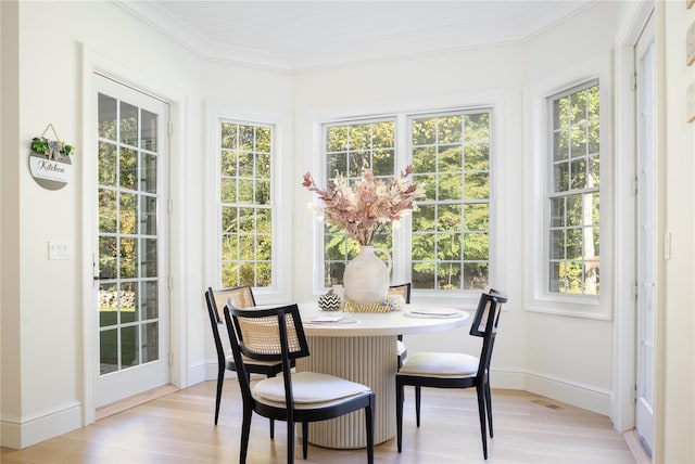 sunroom / solarium featuring a wealth of natural light