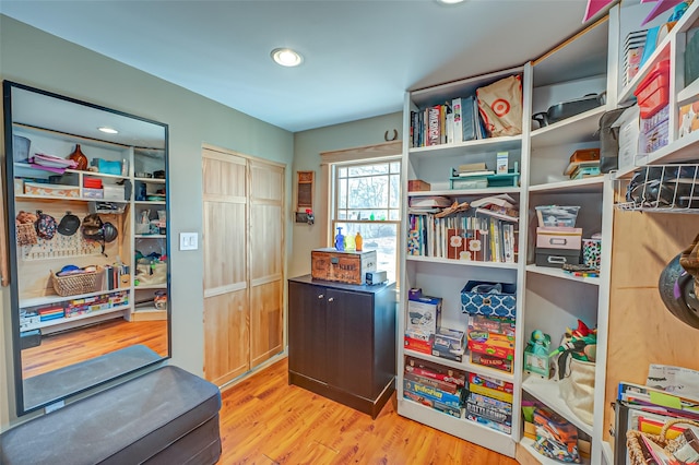 interior space featuring wood finished floors