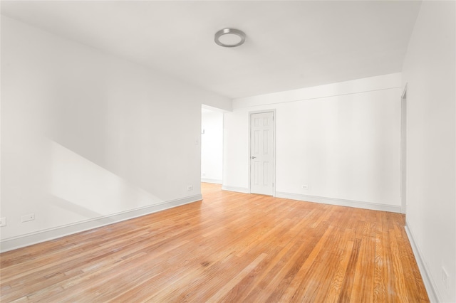 empty room featuring light hardwood / wood-style floors