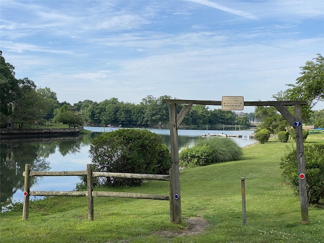 view of water feature