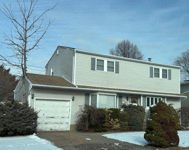 front facade featuring a garage