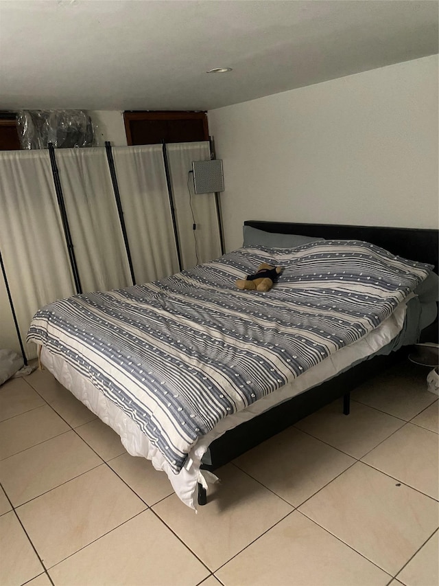 view of tiled bedroom