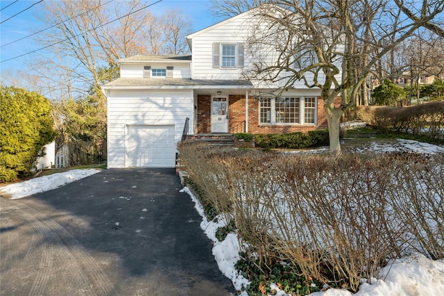 front facade featuring a garage