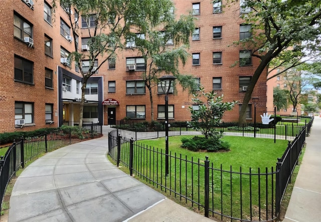 view of building exterior with cooling unit