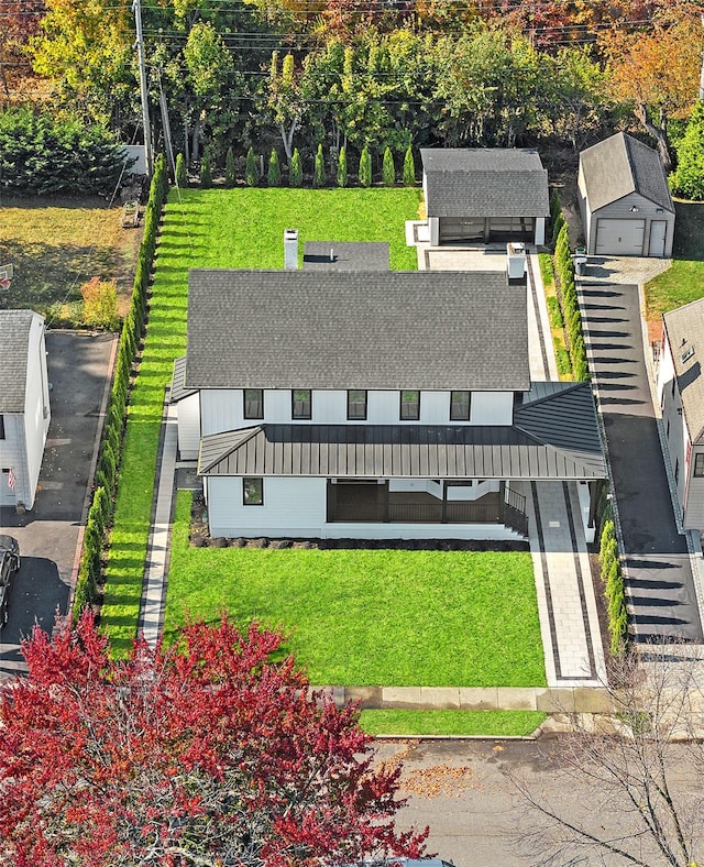 132 Arthur St, Garden City, NY 11530 - aerial view of property and surrounding area