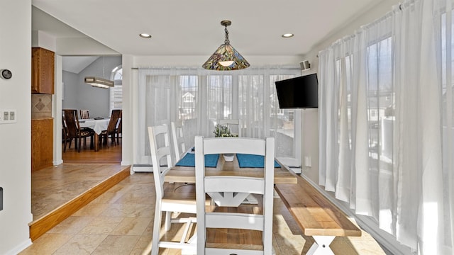 dining room featuring a healthy amount of sunlight