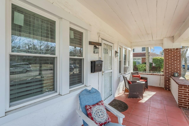 exterior space featuring a porch