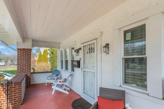 view of patio / terrace with a porch