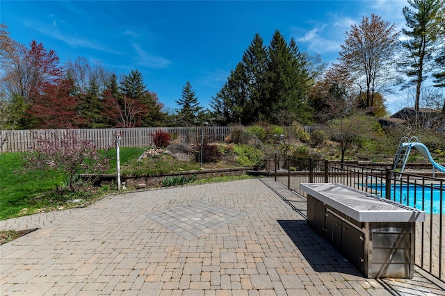 1 Regina Ct, Blauvelt, NY 10913 - view of patio / terrace featuring fence and a fenced in pool