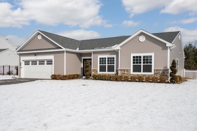 ranch-style house with a garage